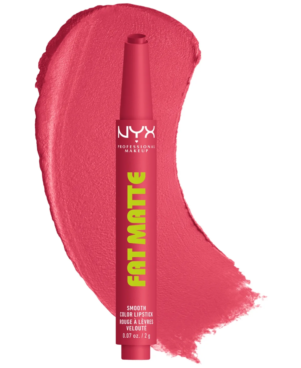 NYX Professional Makeup Fat Matte Lipstick, 0.07 oz. - Pink Puff by NYX Professional Makeup
