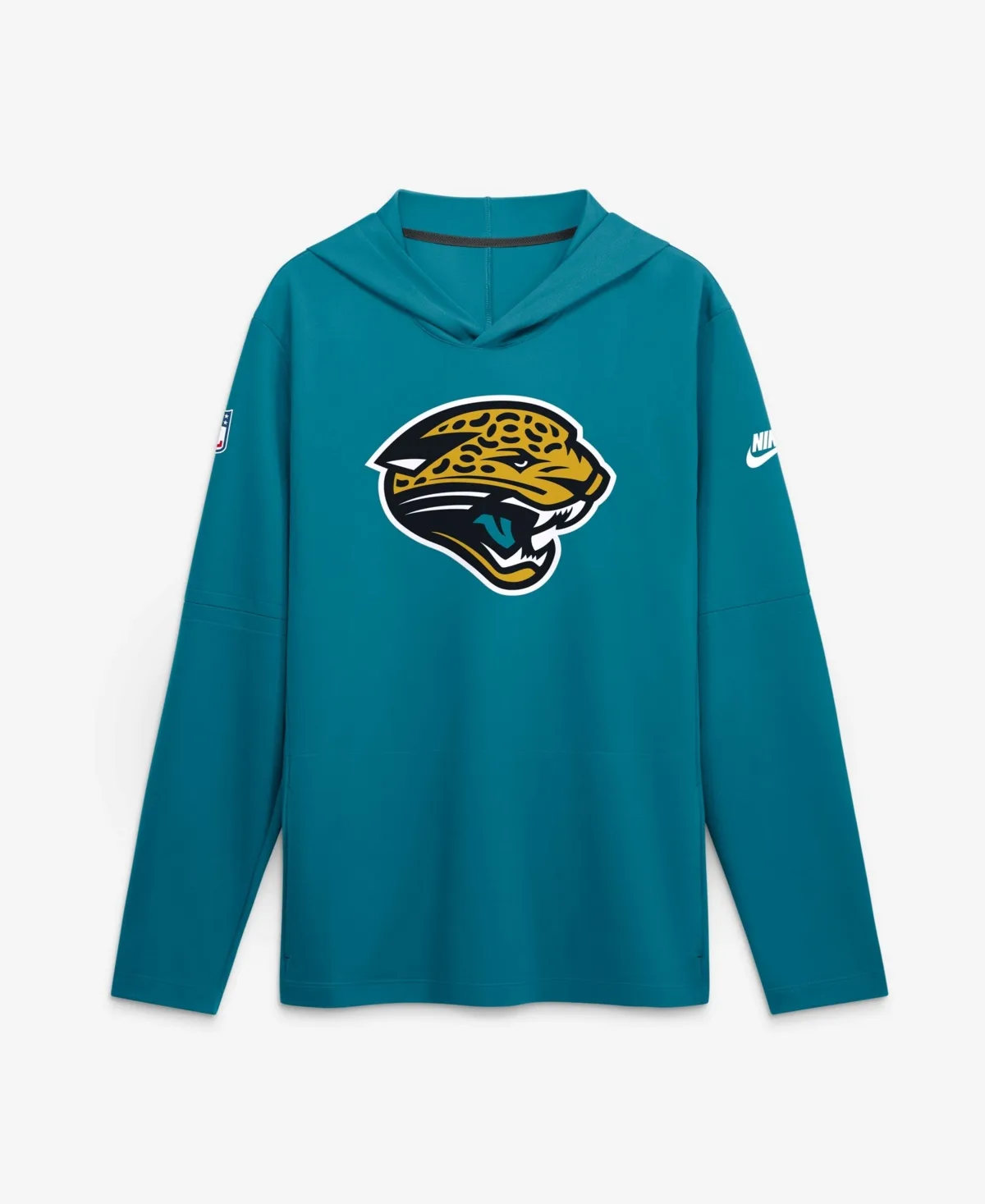 Jacksonville Jaguars Sideline Dri-Fit Long Sleeve Hooded T-Shirt by Nike
