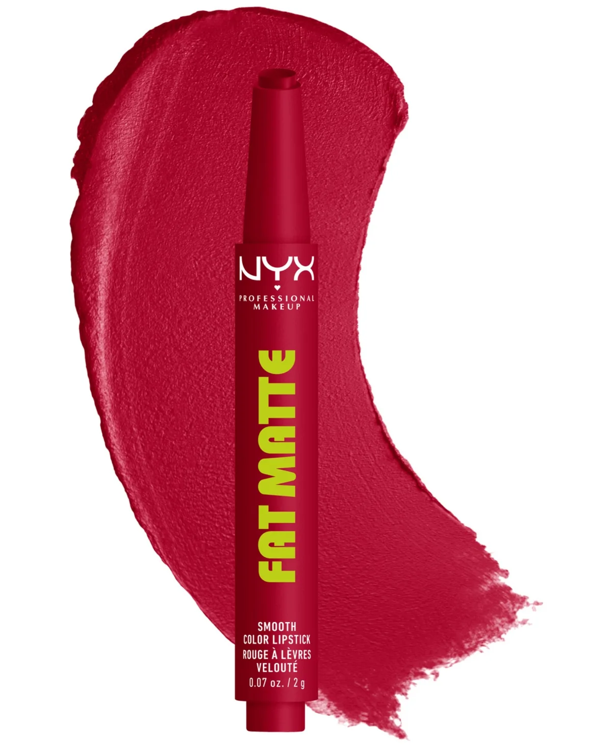 Fat Matte Lipstick, 0.07 oz. - Scarlet Snuggles by NYX Professional Makeup