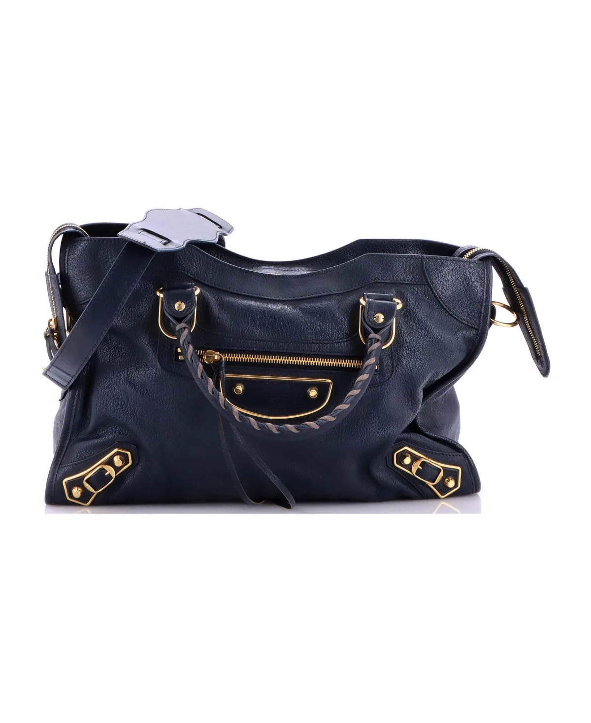 Pre-Owned Balenciaga Medium City Classic Metallic Edge Bag Leather by Balenciaga
