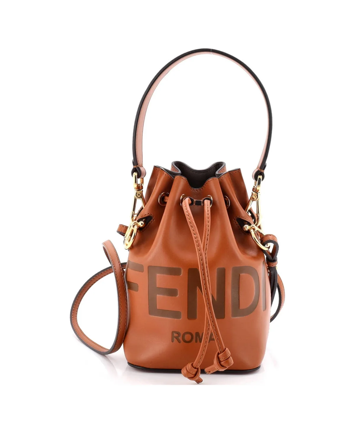 Pre-Owned Mini Logo Mon Tresor Bucket Bag Leather by FENDI