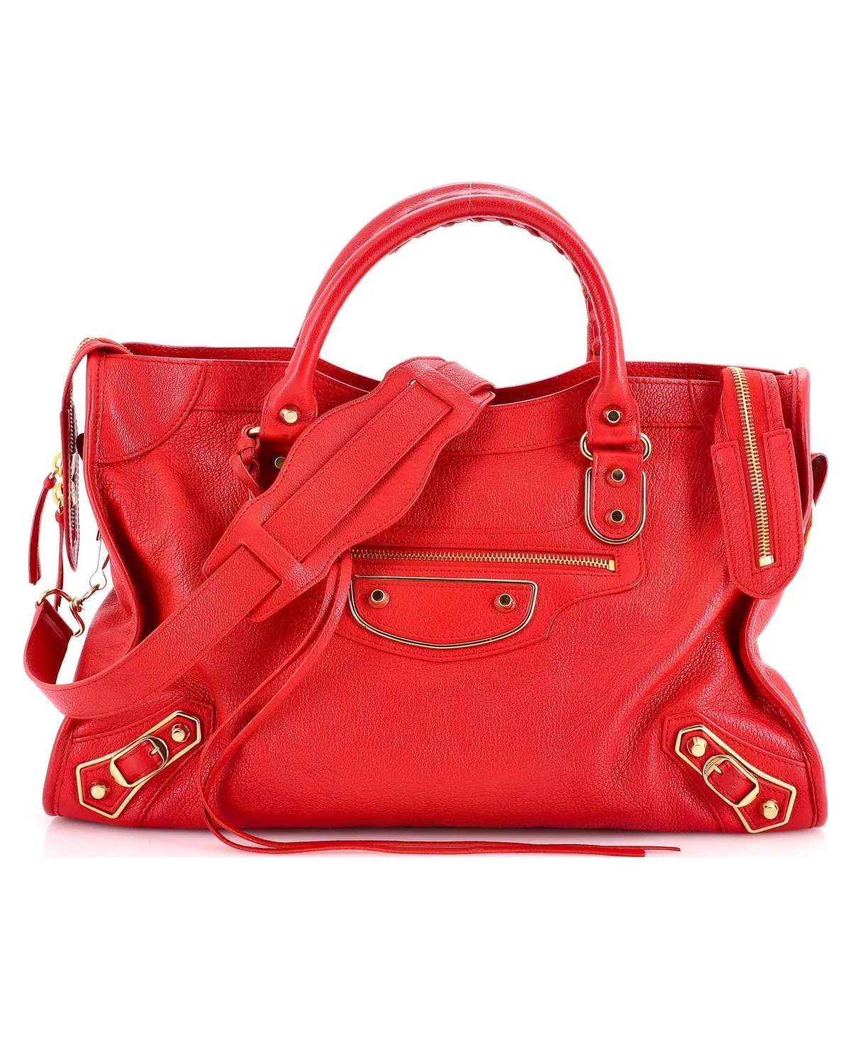 Pre-Owned Balenciaga Medium City Classic Metallic Edge Bag Leather by Balenciaga