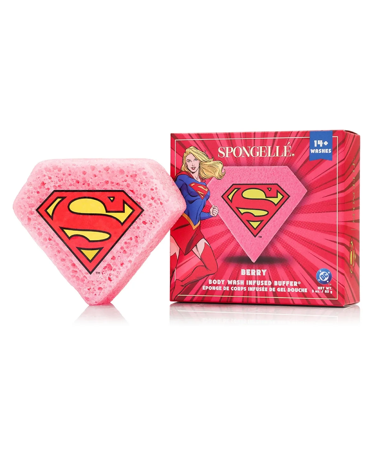 Dc Supergirl Body Wash Infused Buffer - Super Berry by Spongelle