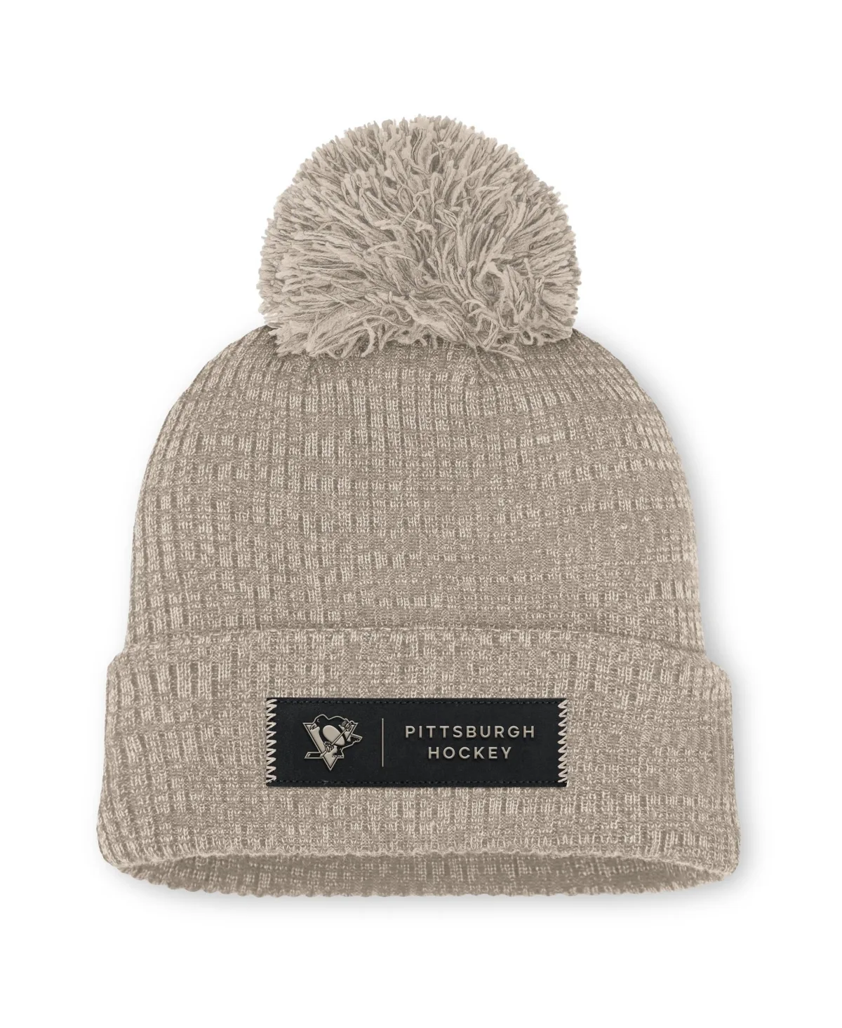 Pittsburgh Penguins Authentic Pro Road Cuffed Knit with Pom Hat by Fanatics