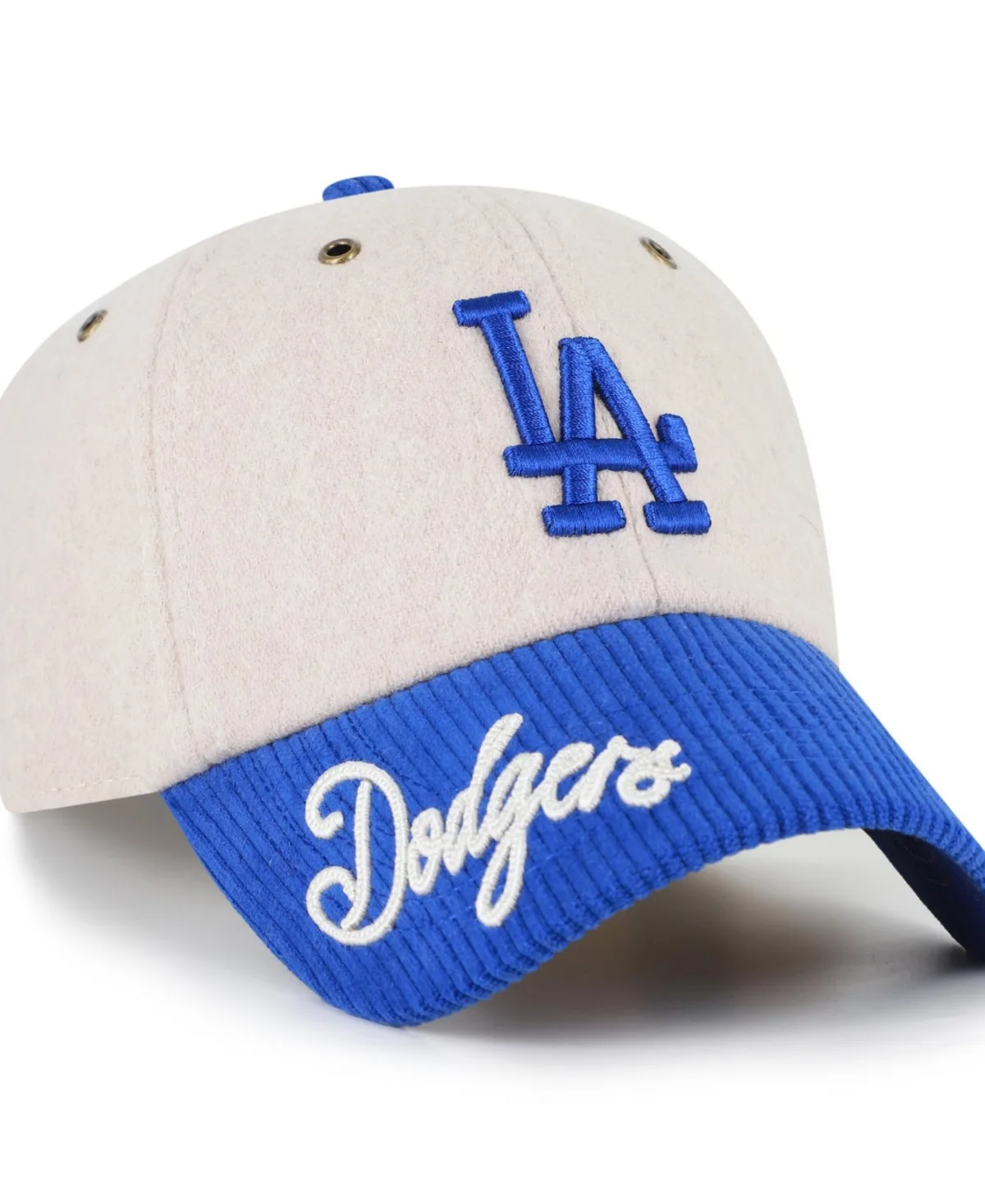 Los Angeles Dodgers Rope Script Clean Up Adjustable Hat