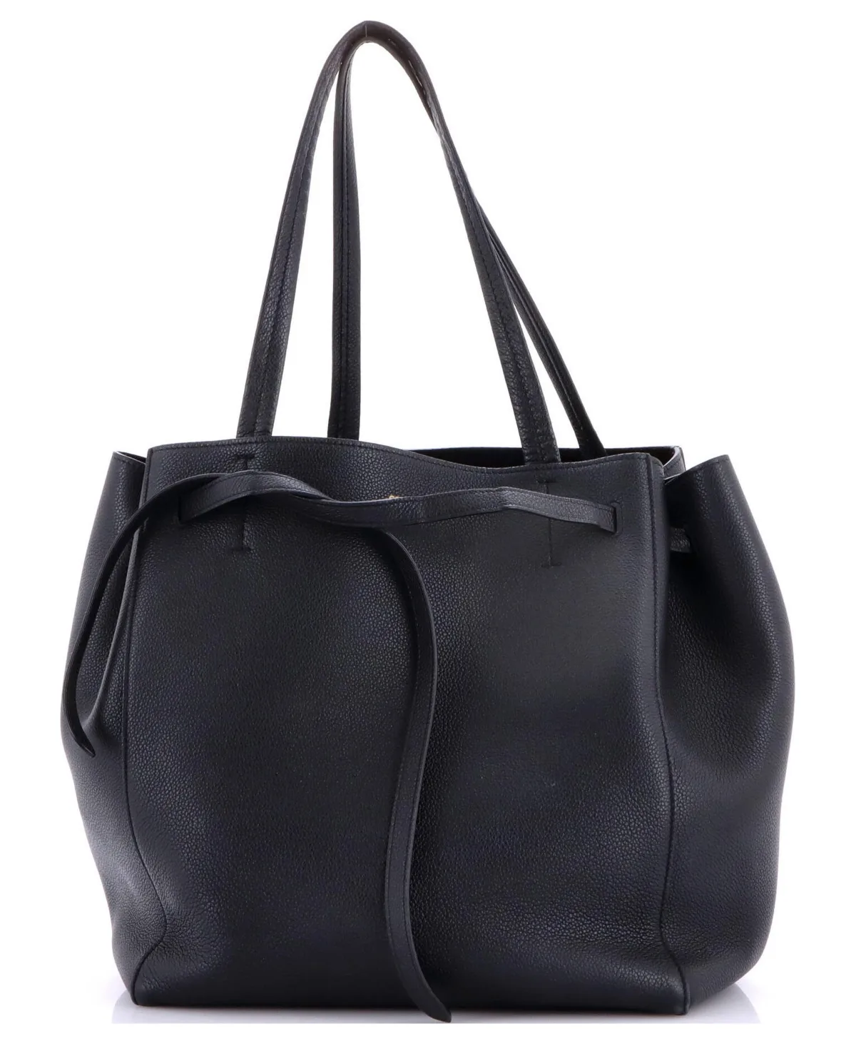 Pre-Owned Medium Phantom Tie Cabas Tote Leather by Celine