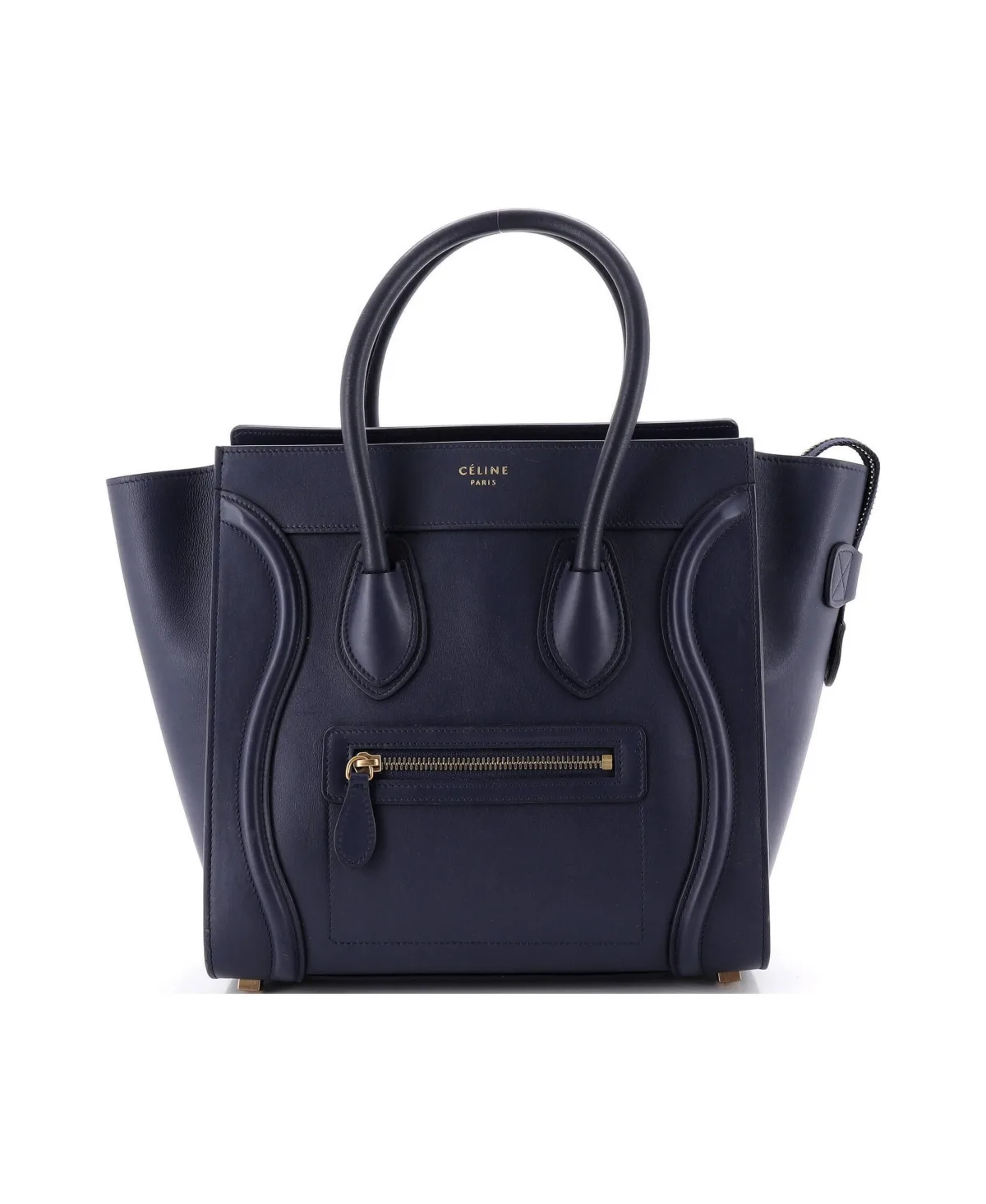 Pre-Owned Celine Mini Luggage Bag Smooth Leather by Celine