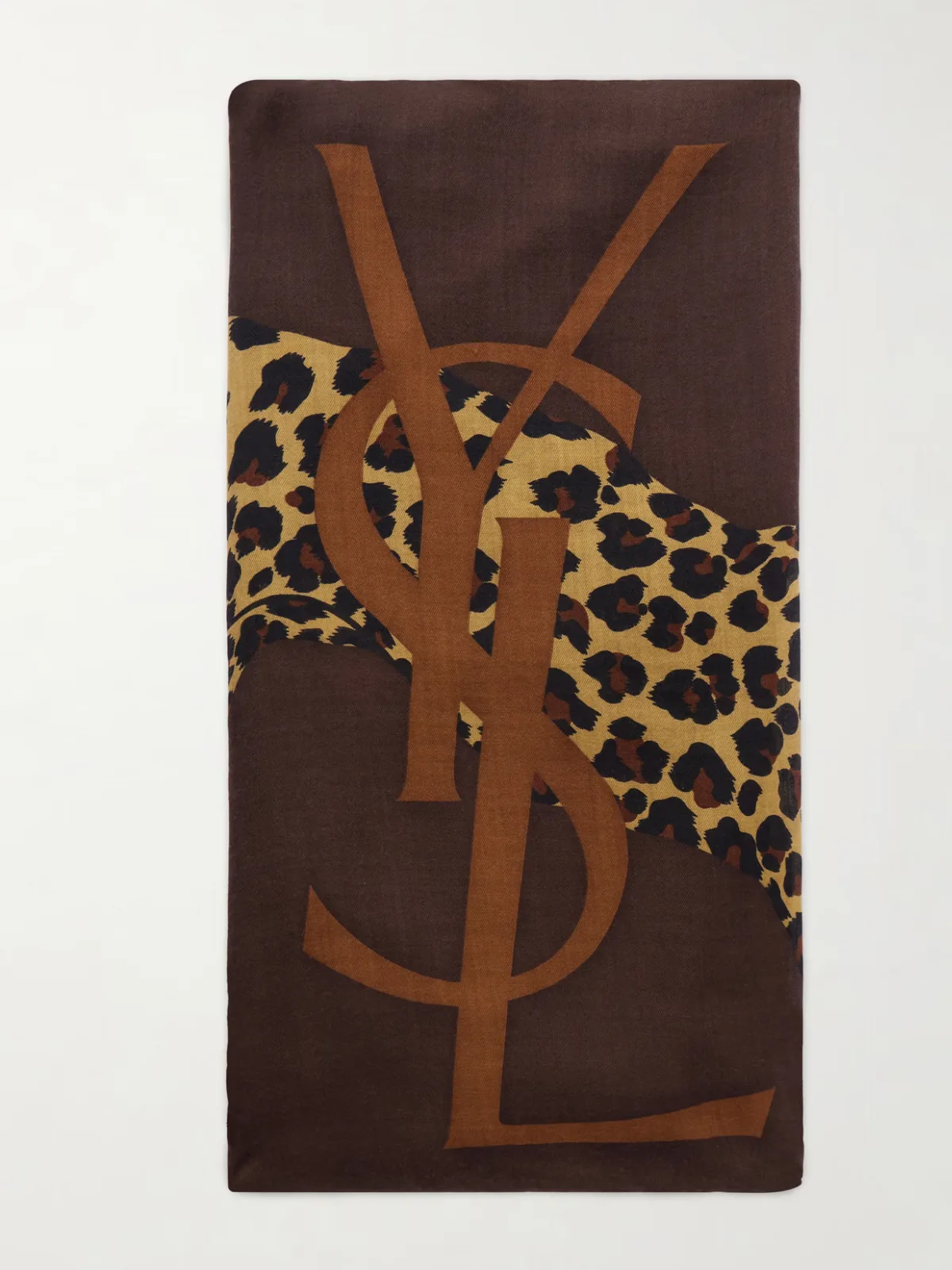 - Printed Wool-twill Scarf -
