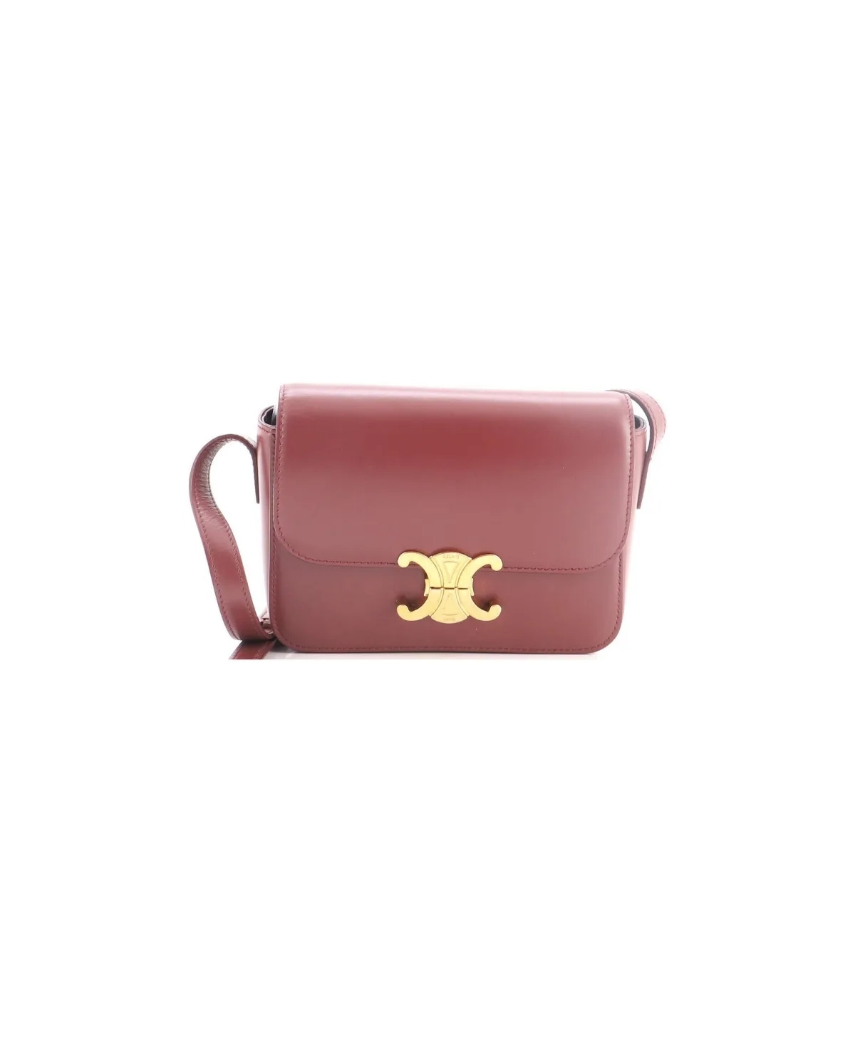 Pre-Owned Celine Nano Triomphe Shoulder Bag Smooth Calfskin by Celine