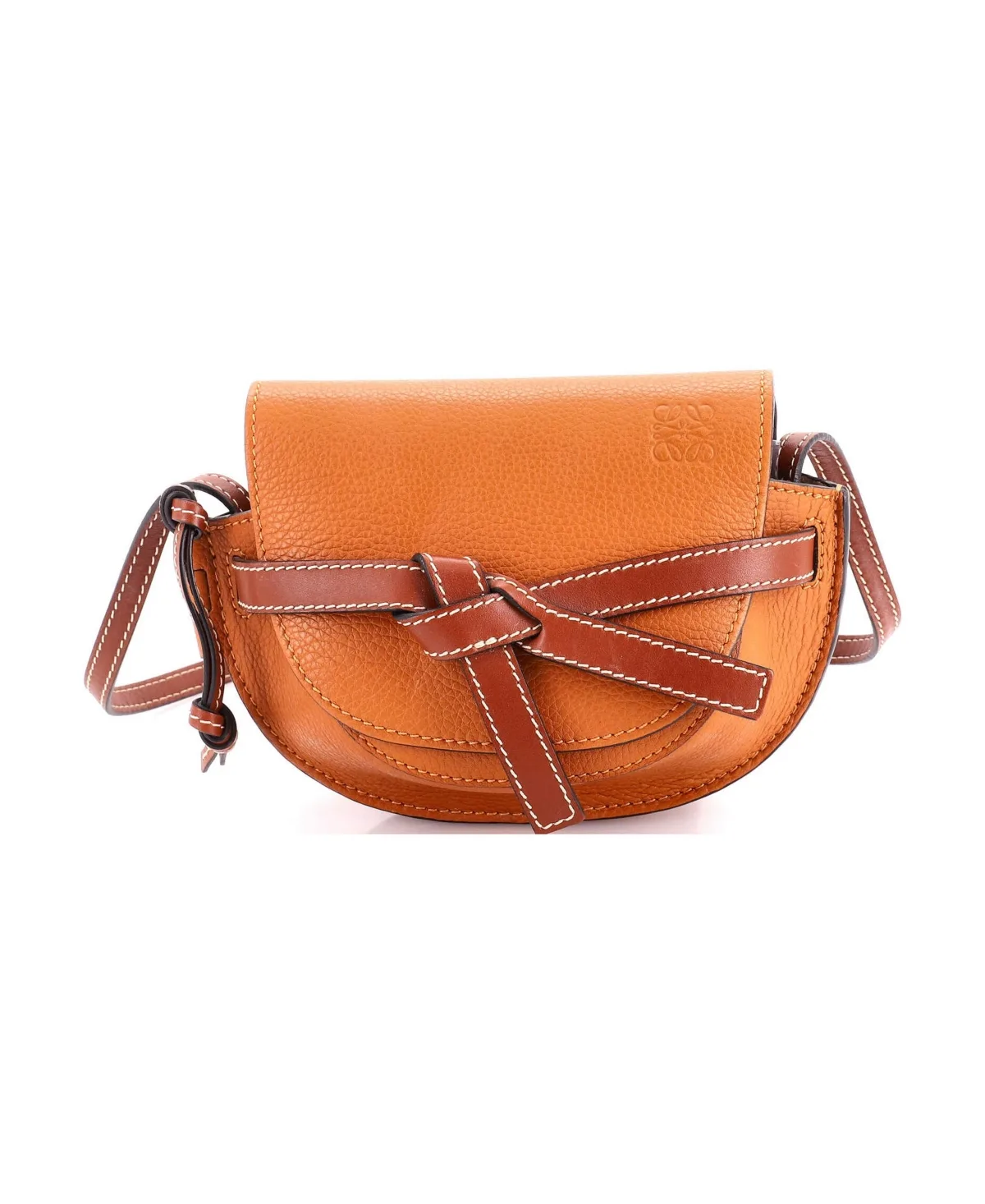 Pre-Owned Loewe Mini Gate Shoulder Bag Leather by LOEWE