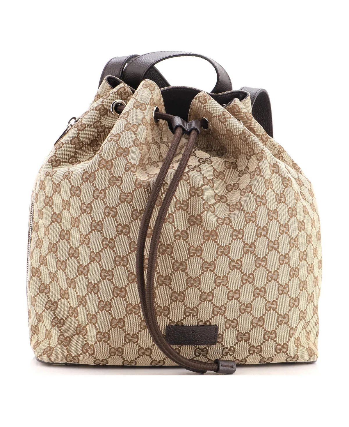 Pre-Owned Gucci Medium Drawstring Backpack Gg Canvas by Gucci