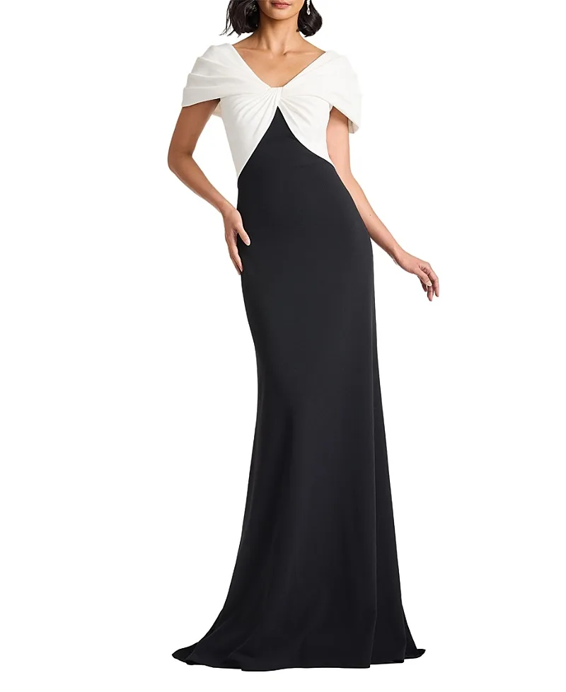 Rafner Twist Neck Gown by Tadashi