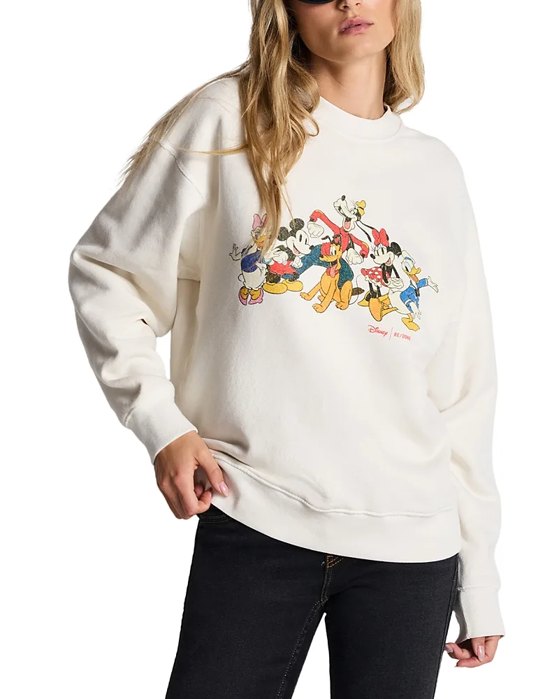 Re/Done Disney Oversized Graphic Sweatshirt by Re/Done