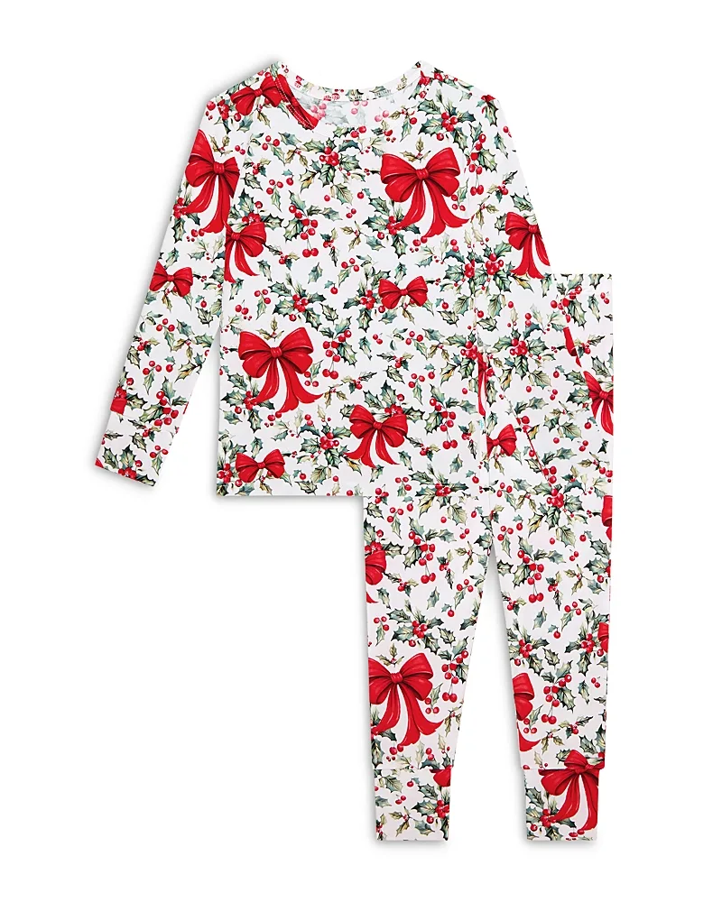 Happy Holly Days Long Sleeve Basic Pajama Set by Posh Peanut