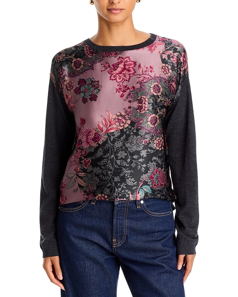 The Printed Drop Shoulder Pullover by Johnny Was