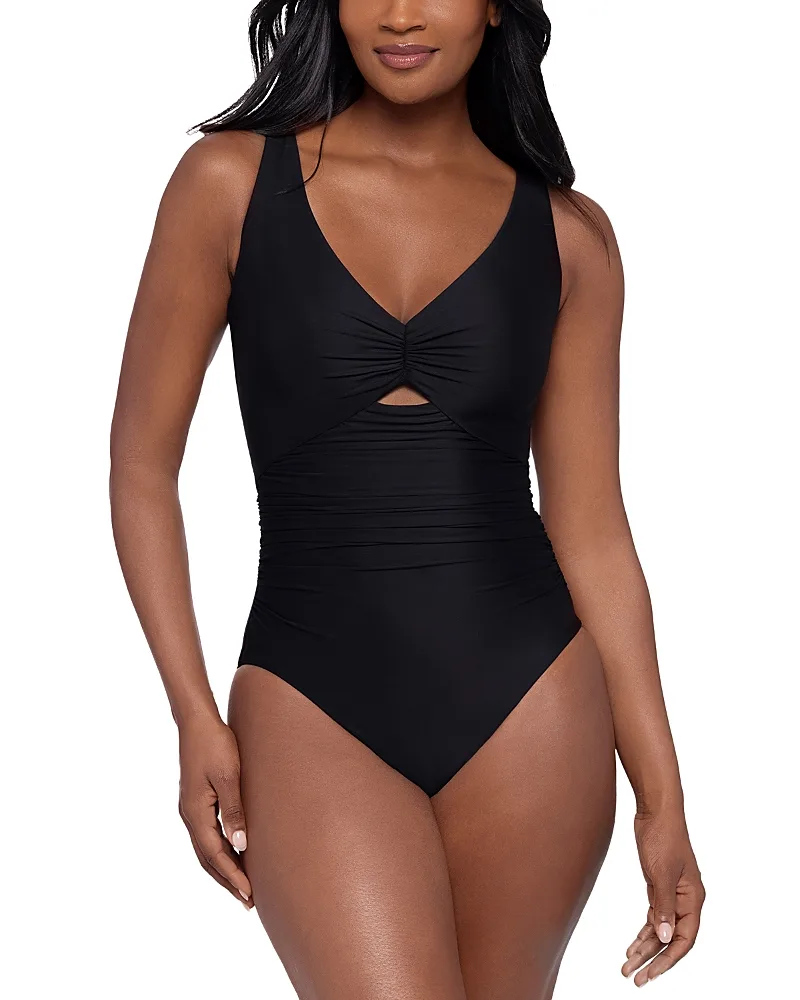 Icons Chiara Shirred One Piece Swimsuit by Miraclesuit