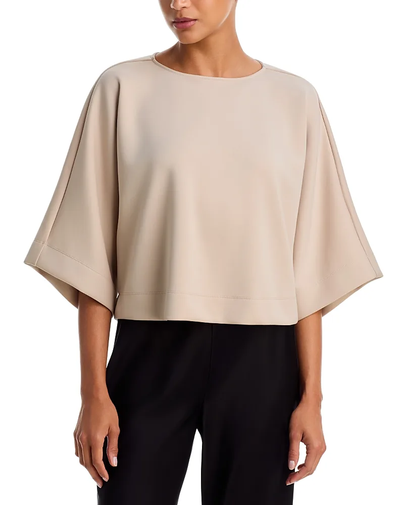 Everywear Kimono Sleeve Side Slit Top - Cashmere by Natori
