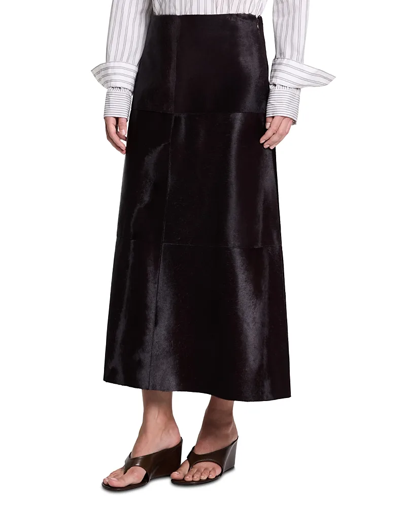 Calf Hair a Line Skirt by Twp