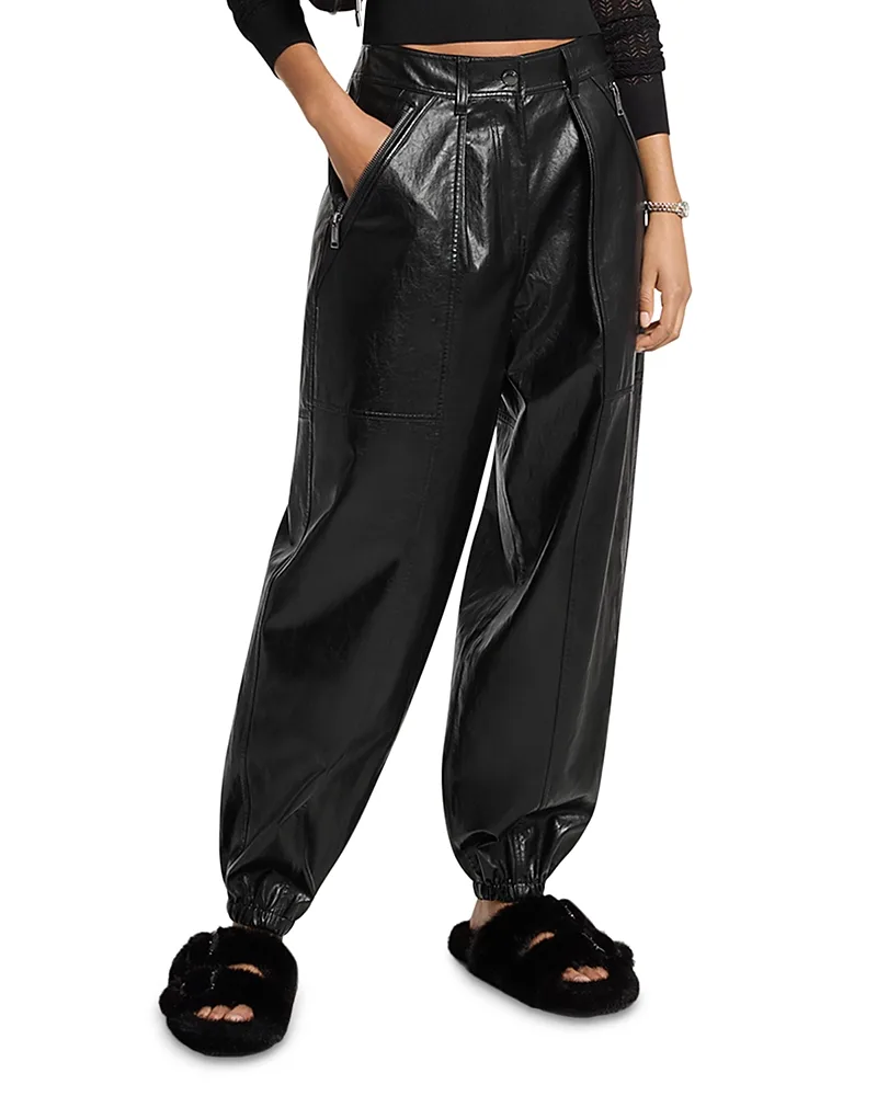 Faux Leather Joggers by MICHAEL Michael Kors