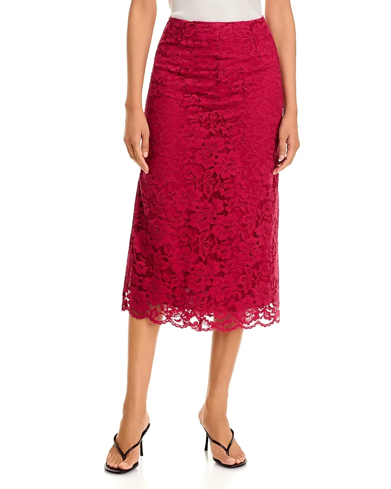 Monreaux Floral Lace Midi Skirt by A.ren