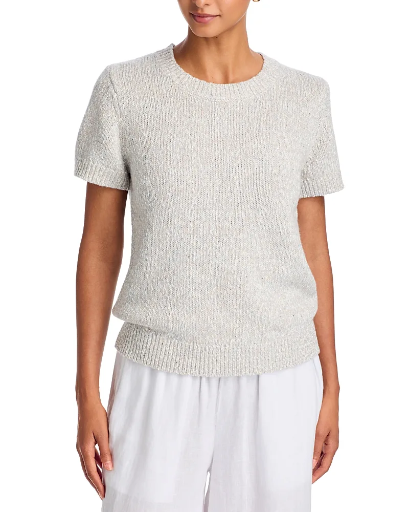Beach Glow Cotton & Merino Wool Short Sleeve Sweater by Tommy Bahama