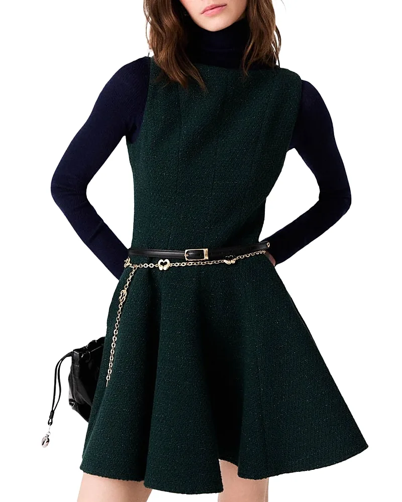 Risolande Tweed Mini Dress by Maje