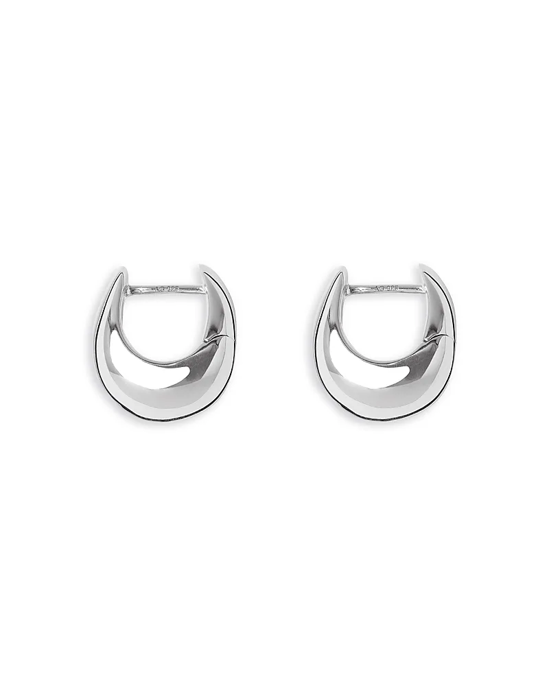 Violet Sculptural Hoop Earrings by Lie Studio