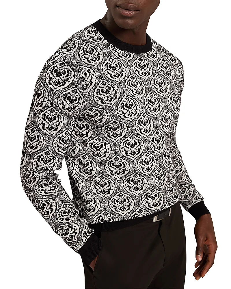 Courte Floral Jacquard Crew by Ted Baker