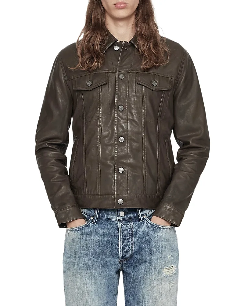 Chaiyo Leather Trucker Jacket by AllSaints