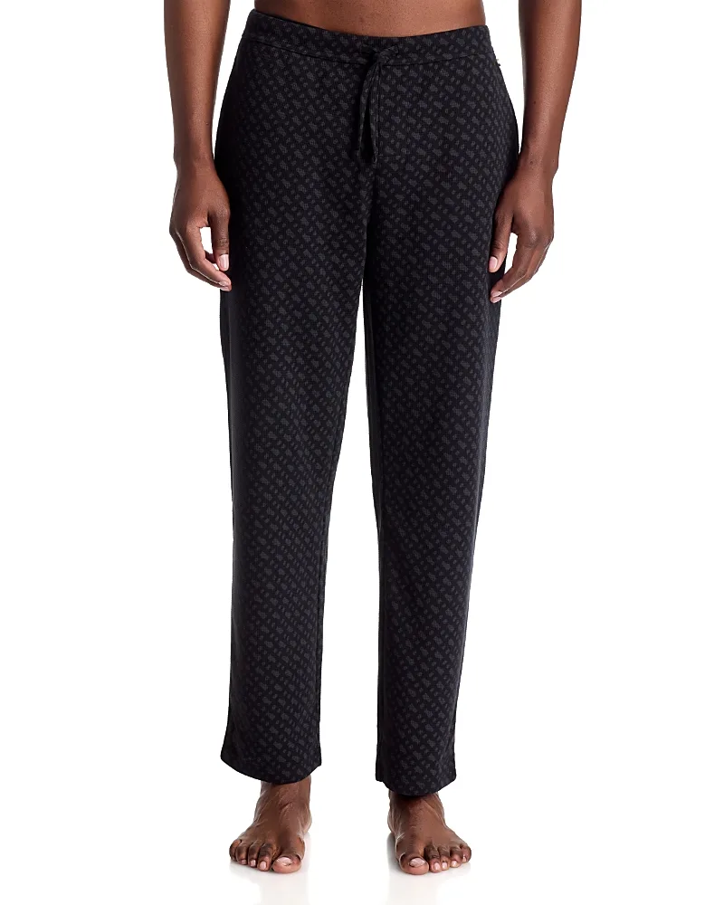 Cotton Blend Waffle Drawstring Sweatpants by Boss