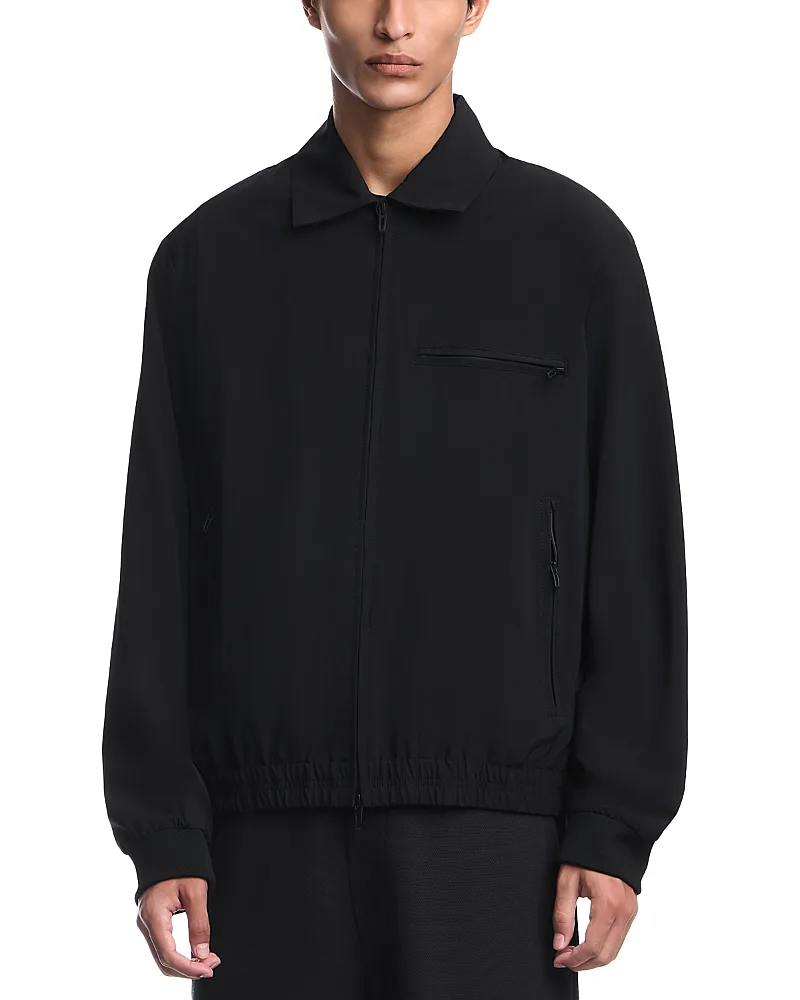 Emporio Armani Zipped Twill Blouson Jacket by Armani