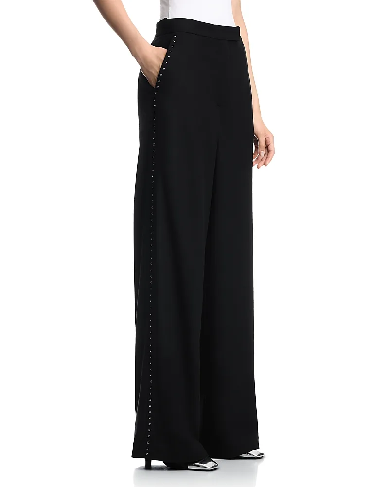 Emporio Armani Wide Leg Embellished Pants by Armani