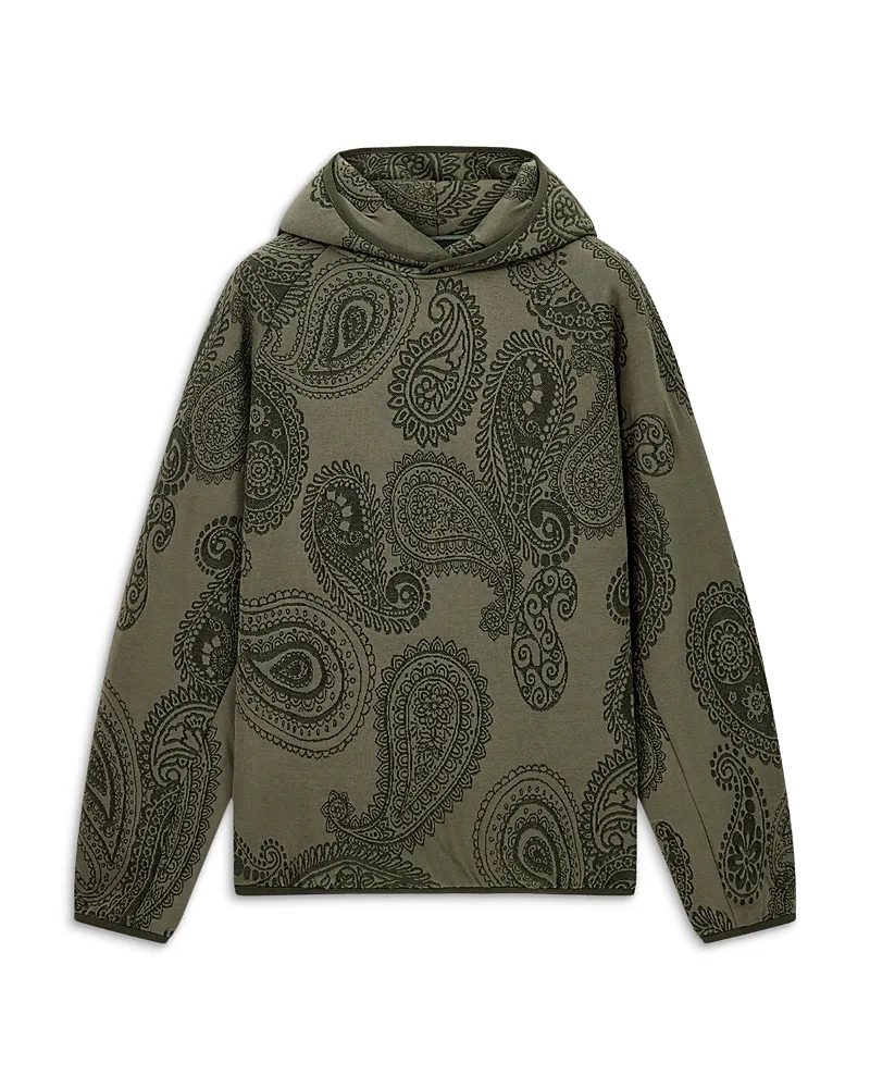 Emporio Armani Jacquard Cotton Blend Fleece Sweatshirt by Armani