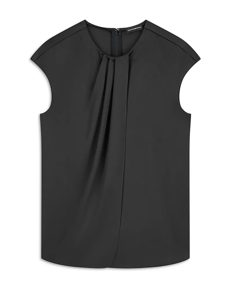 Emporio Armani Pleated Cap Sleeve Top by Armani