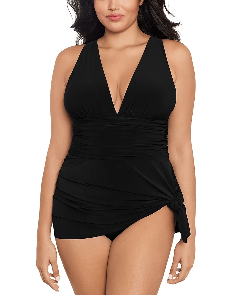 Celine V Neck Swimdress by Miraclesuit