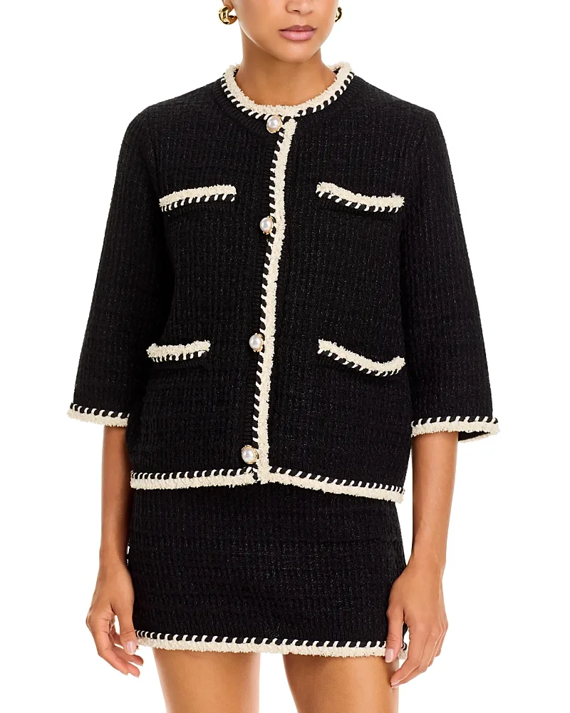 Three Quarter Sleeve Knitted Jacket by Essentiel Antwerp