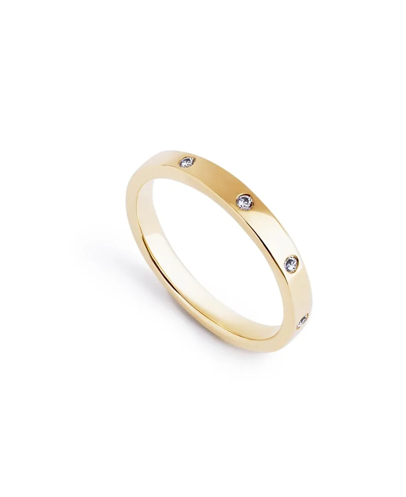Selena Gold Band Ring by Ana Luisa