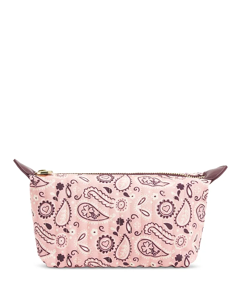 Paisley Quilted Canvas Pouchette