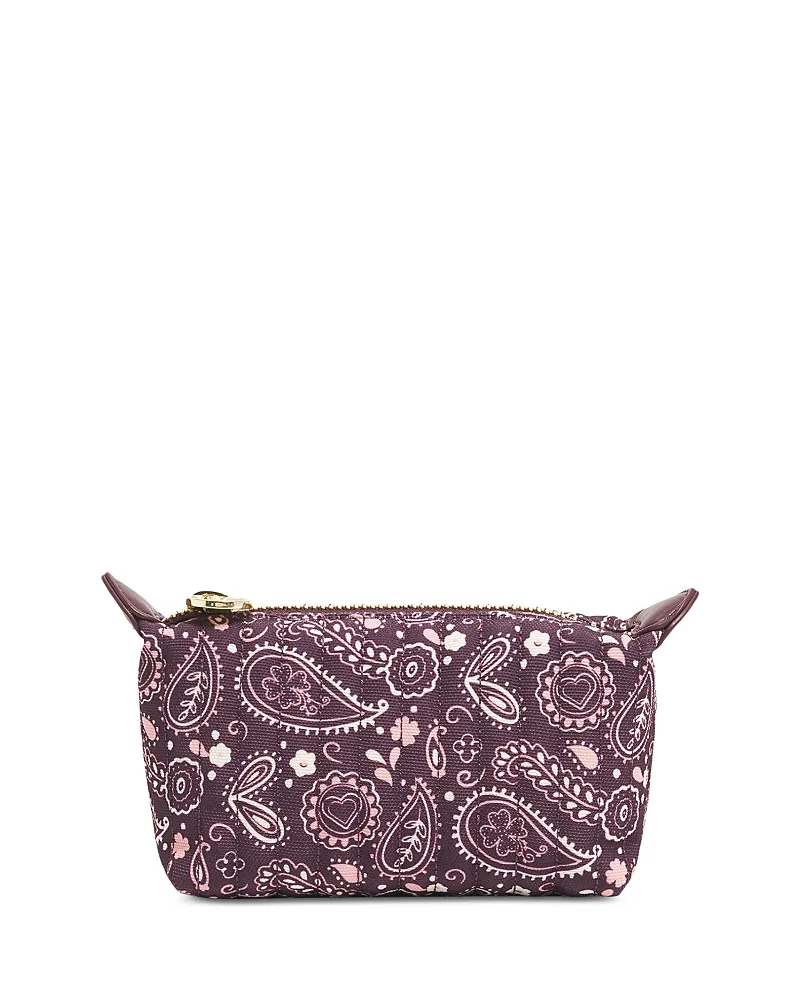 Paisley Quilted Canvas Pouch