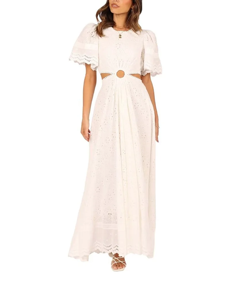 Merletto Cut Out Maxi Dress by Petal And Pup