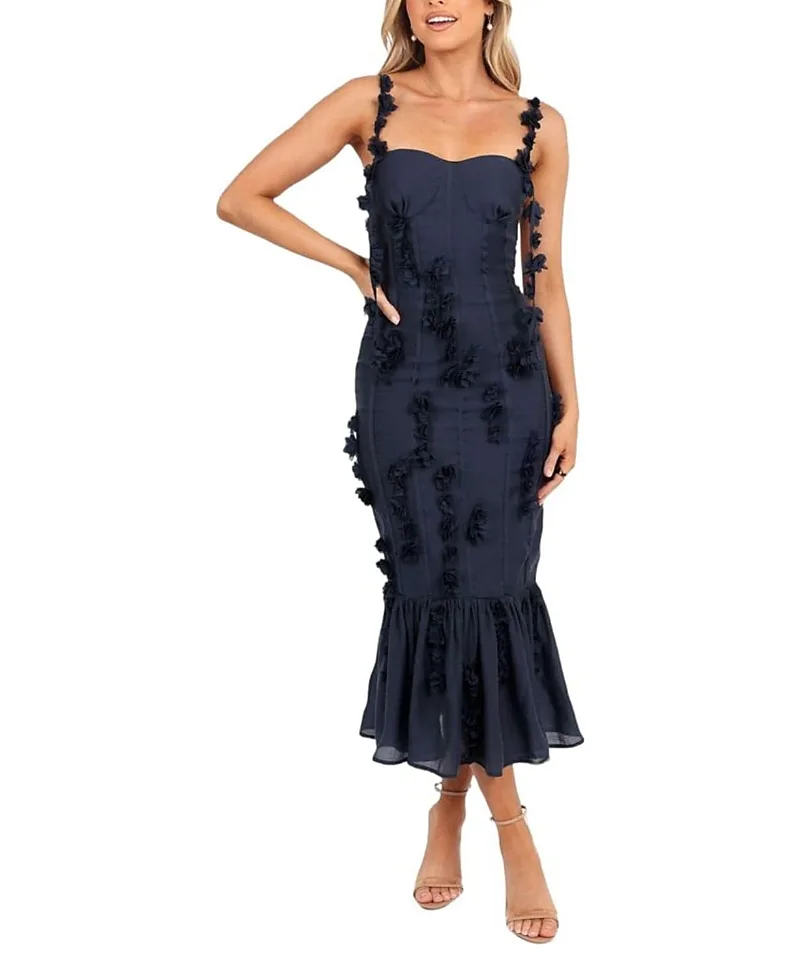 Posedly Midi Dress by Petal And Pup