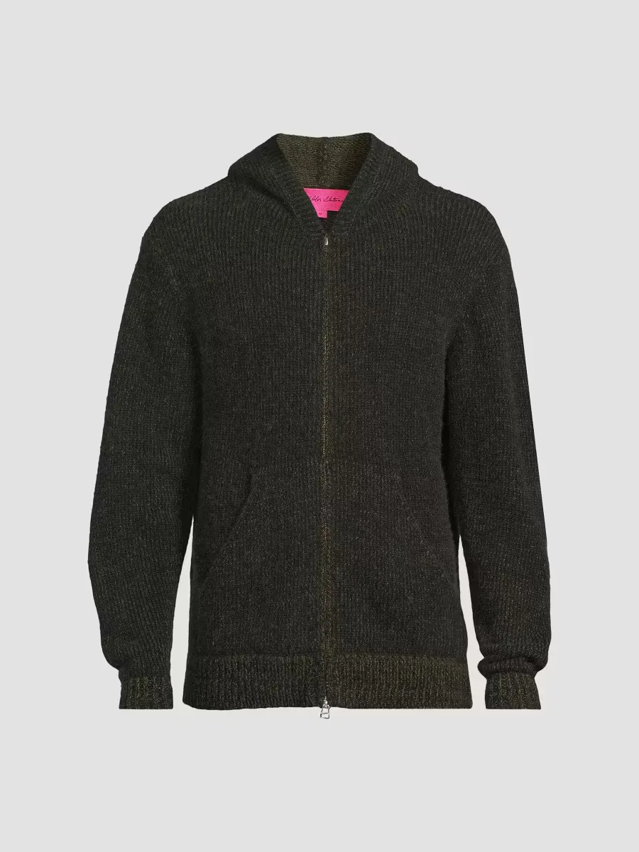 Rib-Knit Cashmere Zip Hoodie by The Elder Statesman