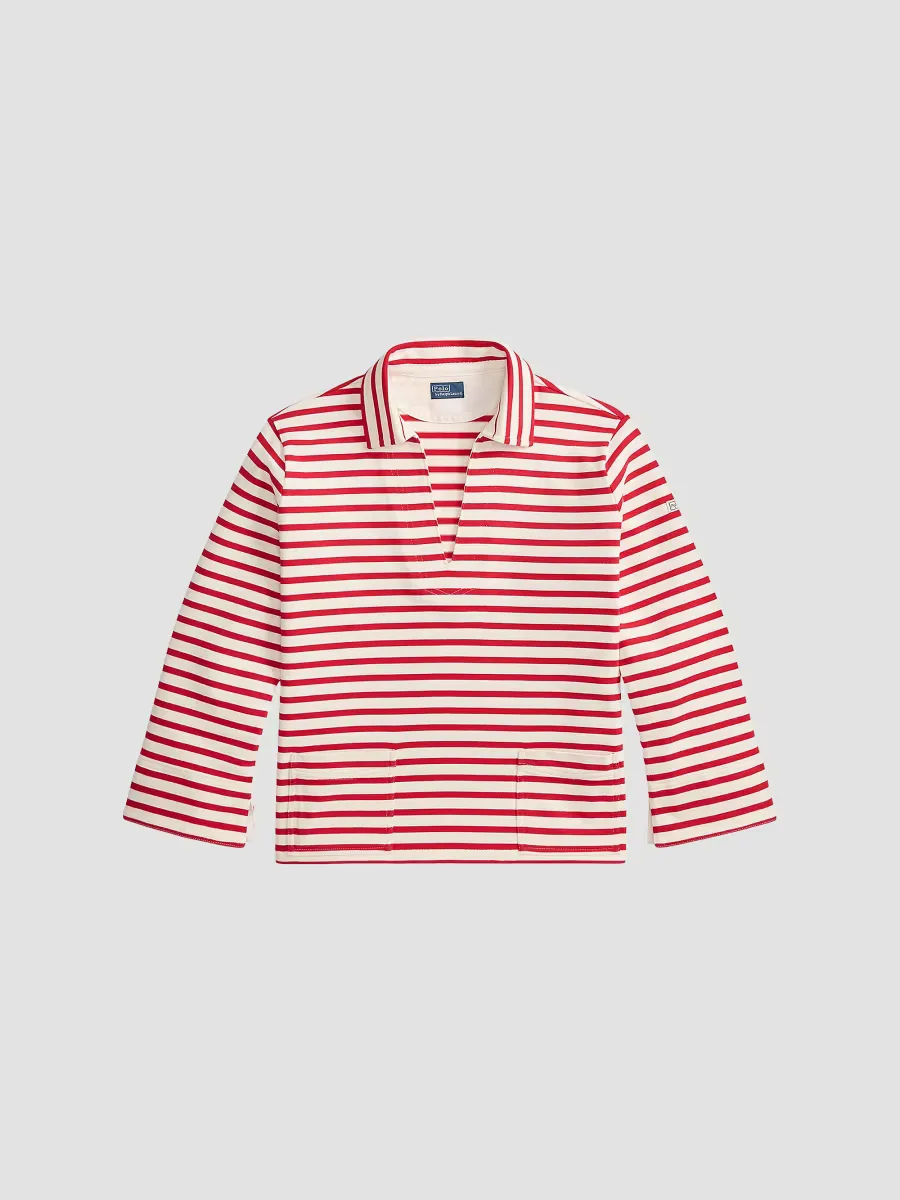 Mariner Striped Cotton Long-Sleeve Polo Shirt by Polo Ralph Lauren