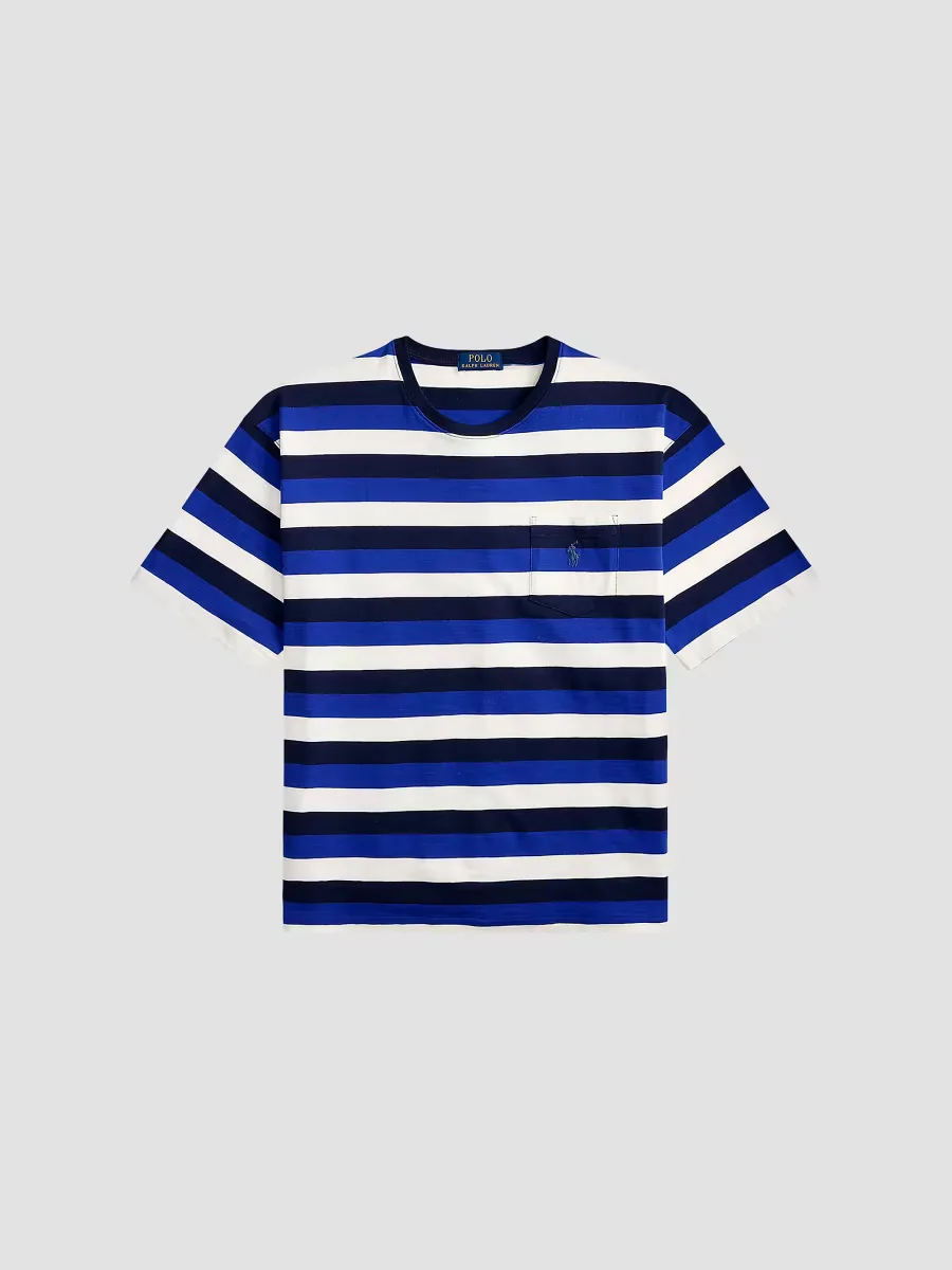 Striped Cotton T-Shirt by Polo Ralph Lauren