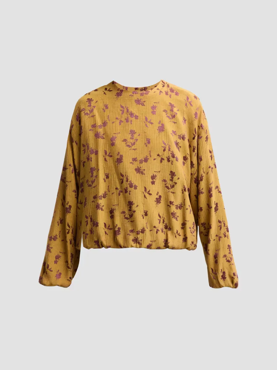 Floral Textured Blouse by Dries Van Noten