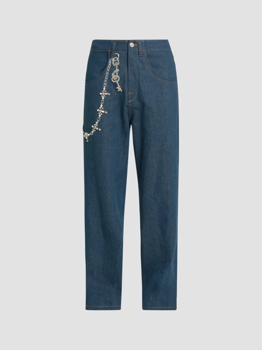 Relaxed Trompe Loeil Jeans by Bluemarble