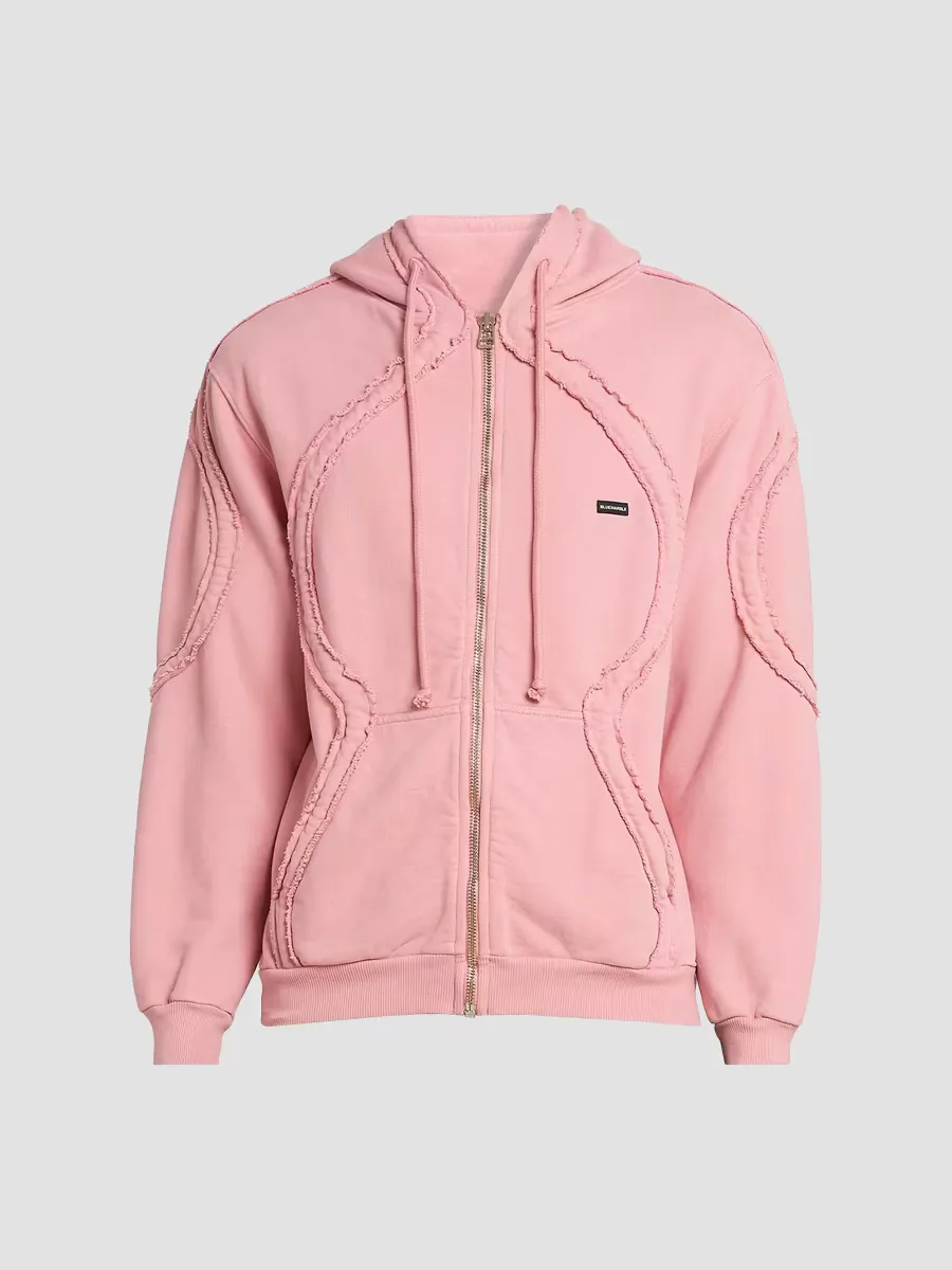 Drawstring Zip-Front Hoodie by Bluemarble