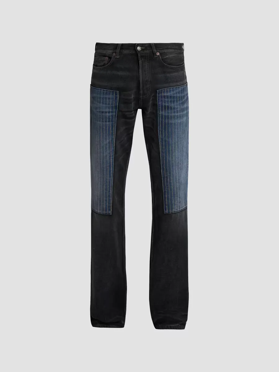 Patchwork Tokyo Straight-Leg Jeans by Acne Studios
