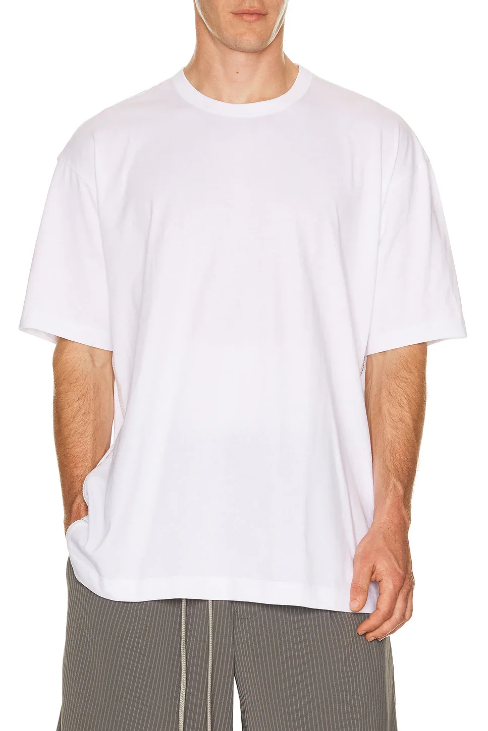 COMME Des Garcons SHIRT Oversized Double Zipper Tee by Comme Des Garcons Shirt