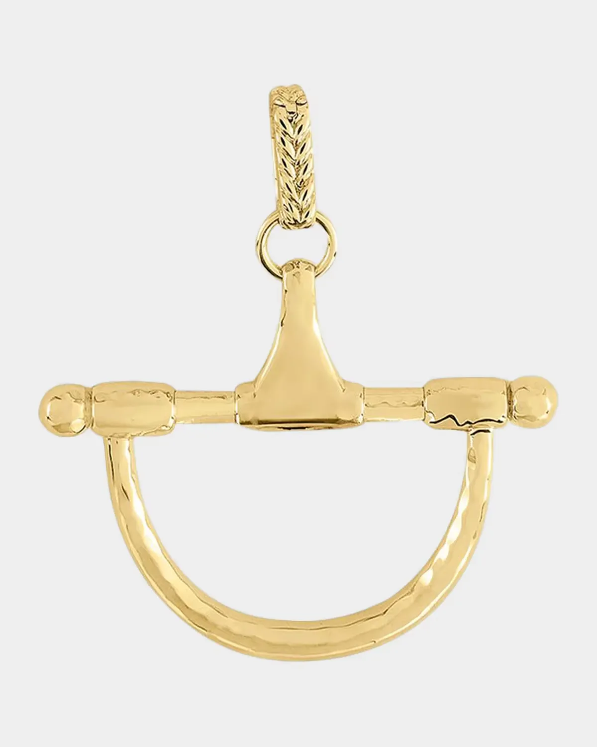 Cheval Medium Bit Pendant, Gold by Anabel Aram Jewelry